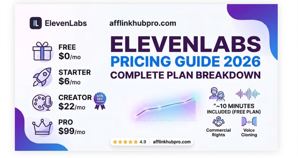 ElevenLabs Pricing Plans Breakdown and Features 2026