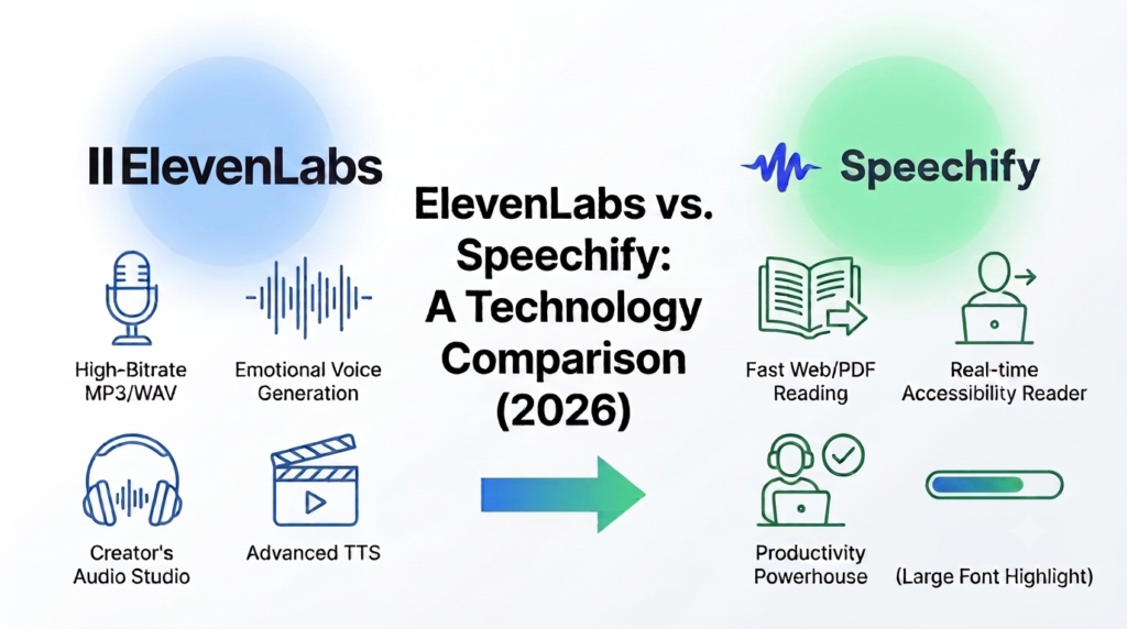 ElevenLabs vs Speechify Feature Comparison 2026